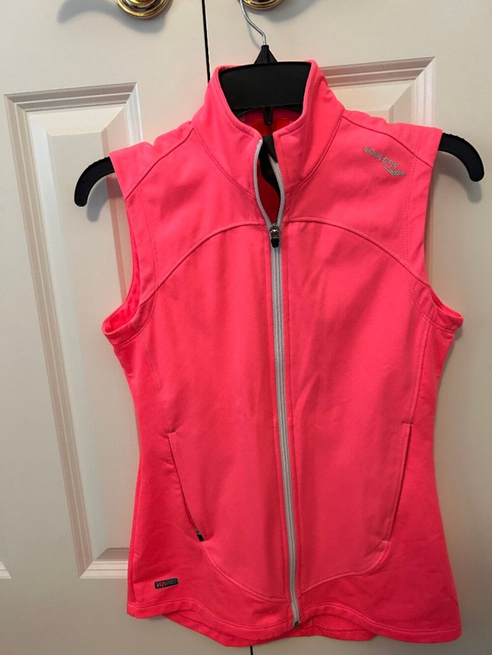 Pink Saucony Lightweight athletic running vest - XS